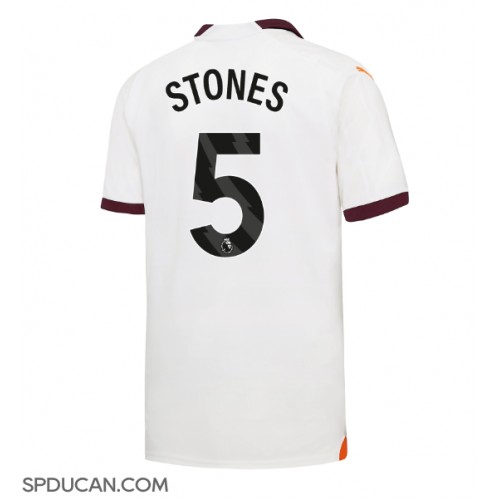 Muški Nogometni Dres Manchester City John Stones #5 Gostujuci 2023-24 Kratak Rukav
